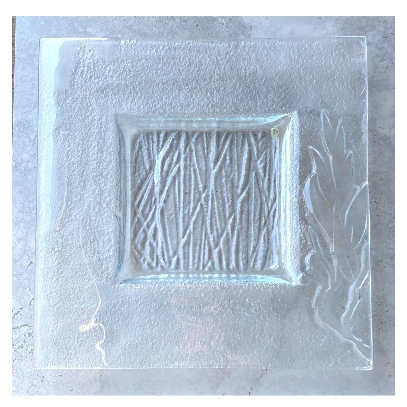 Slumped Gum Leaf Plate