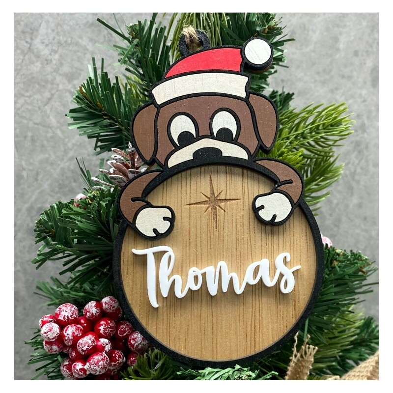 Dog Christmas Ornament