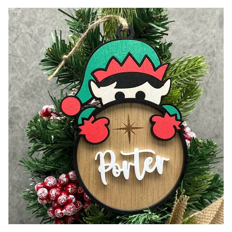 Elf Christmas Ornament