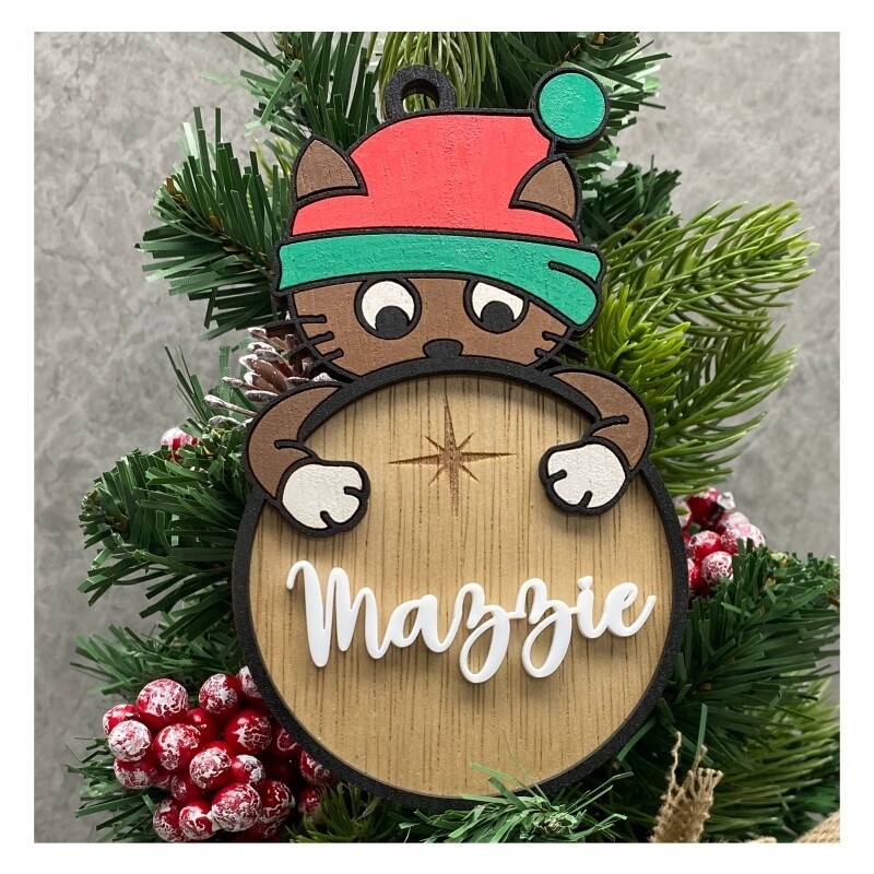 Cat Christmas Ornament