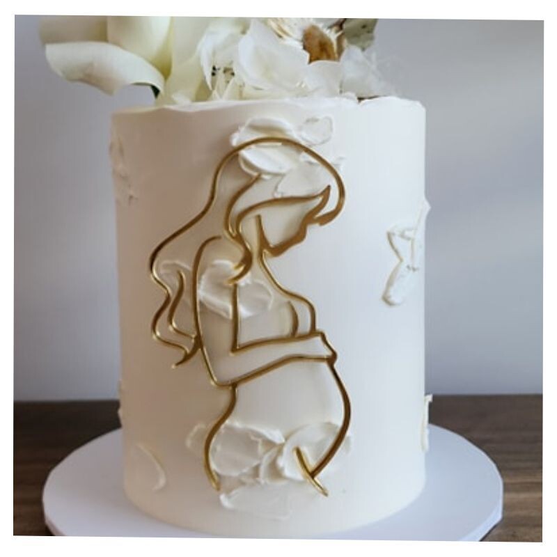 Baby Shower Cake Pregnant Belly Charm