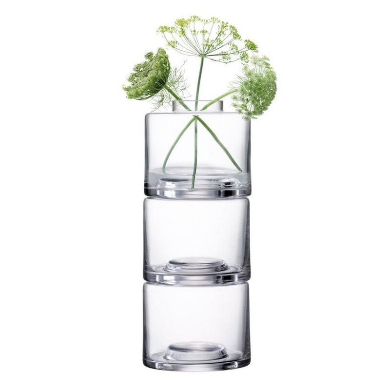 LSA Stackable Tio Glass Vases