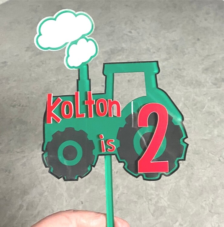 Tractor Cake Topper