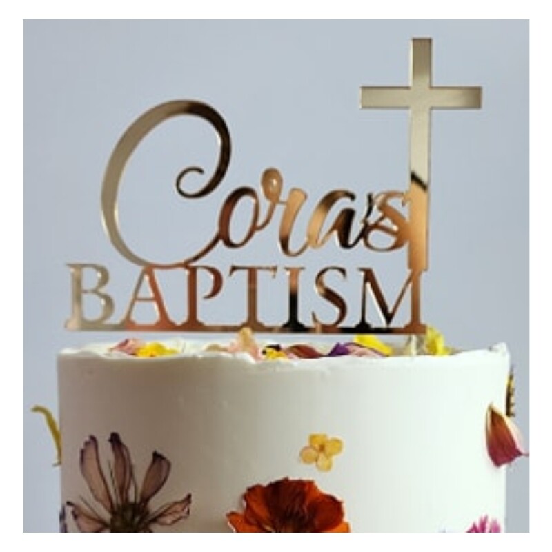 Christening/Baptism Personalised Topper