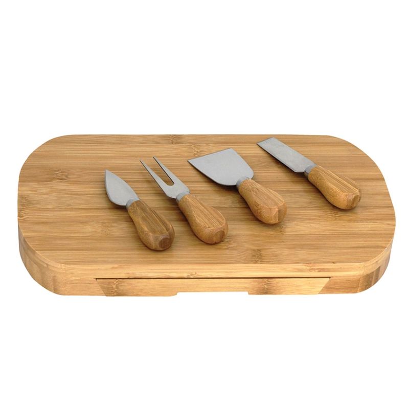 Bamboo 5 pce Cheese Set