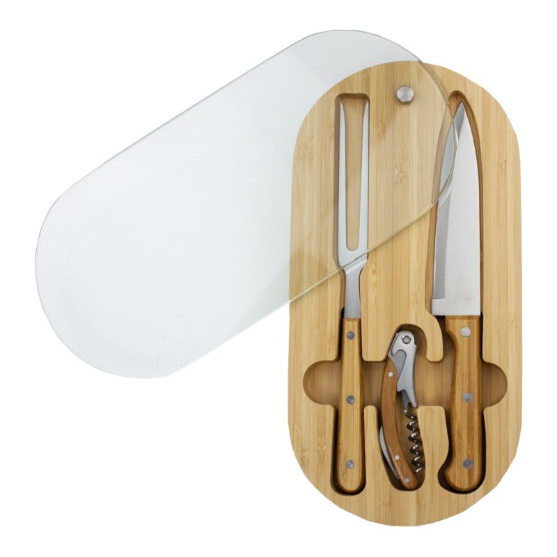 Glass/Bamboo Carving Set