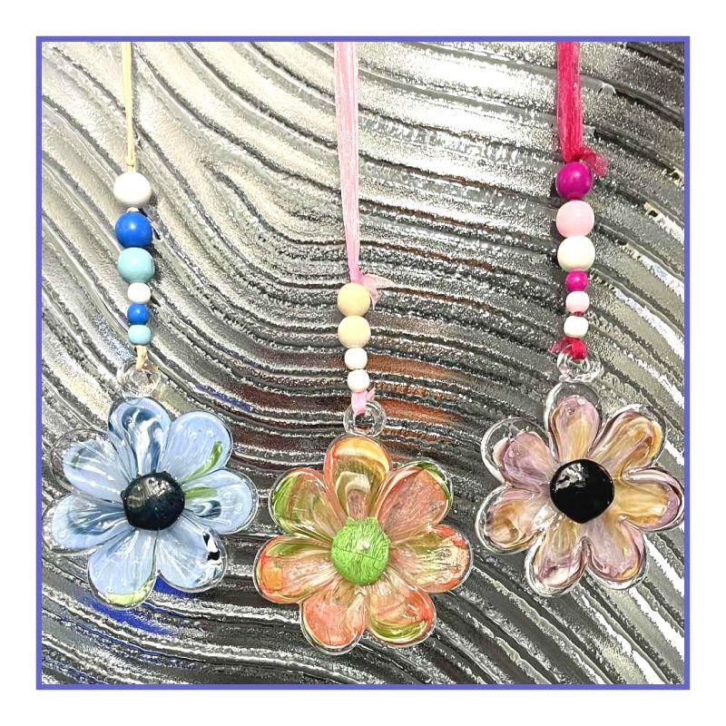 Glass Hanging Flowers