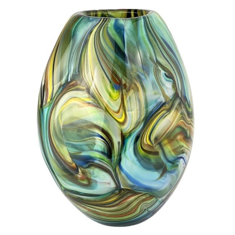 Coloured Glass Kikou Vase