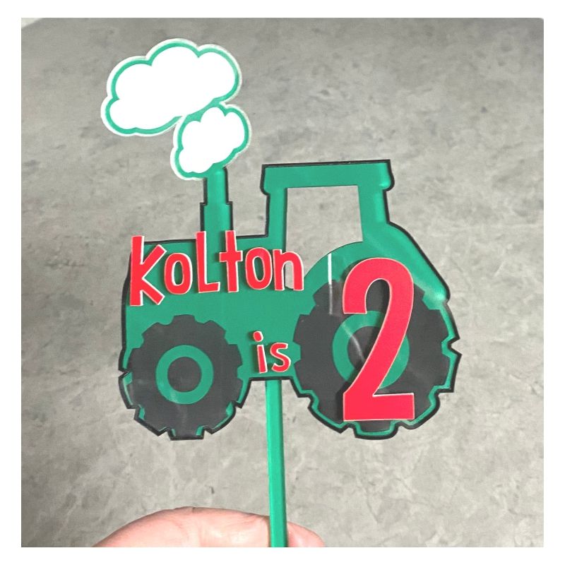 Tractor Cake Topper