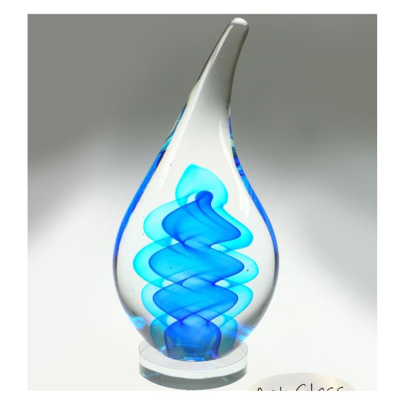 Art Glass Water Drop Sculpture
