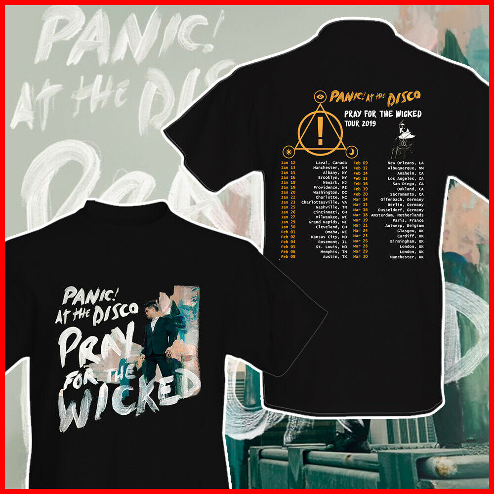 Panic At The Disco T Shirt Pray For The Wicked Tour 2019 T Shirt Merch Sinners