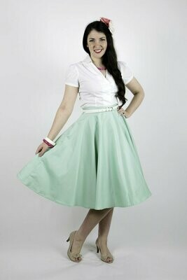 18 Vanessa Kelly Sandy Swing Skirt - Mint Size 18