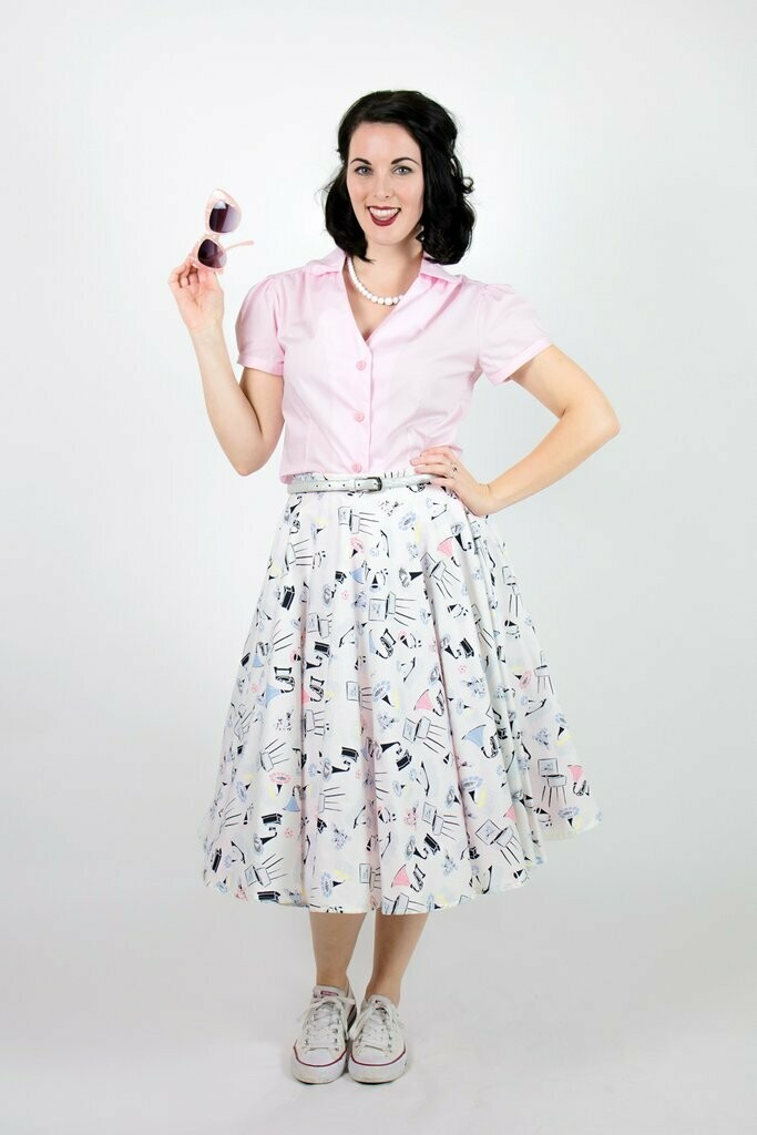 Betty Blouse Sizes 8 - 1 x Pink &amp; 1 x Blue Gingham