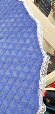 Parasol Blue Triangle lace