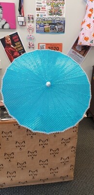 Blue Sequin Parasol