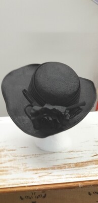 Black Race Day Hat