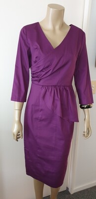 Deep Purple Wiggle Dress Size 10