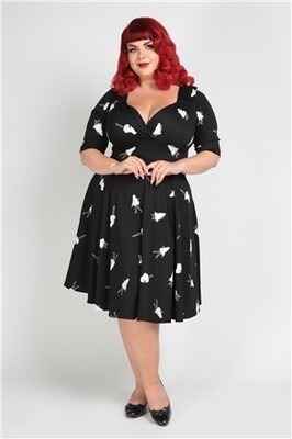 Trixie Pinup Ghouls Swing Dress  Size 18