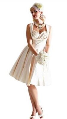 ​Lindy Bop ‘Ophelia’ Cream Swing Dress Size 16