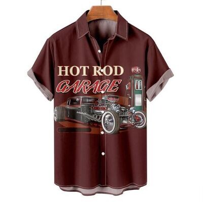 Hot Rod Garage Vintage Retro Shirt  Size  2XL