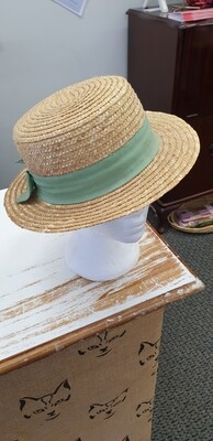 Tan Straw Boater