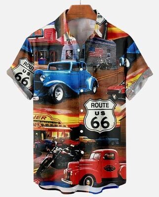 American Route 66 Vintage Retro Shirt Size XL