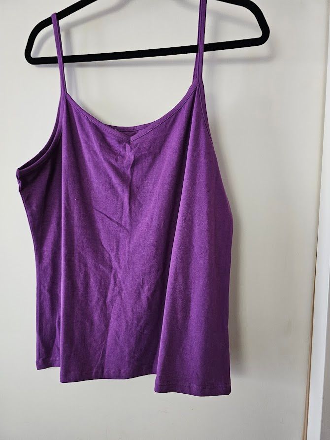 2 Way Grape Cami Knit Top Size 18