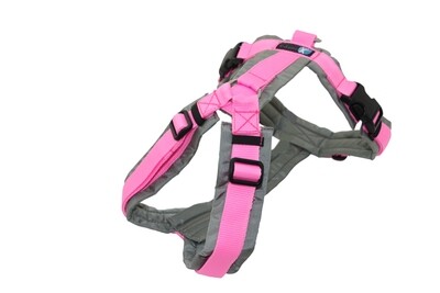 AnnyX Brustgeschirr grau / rosa AnnyX Brustgeschirr grau / rosa