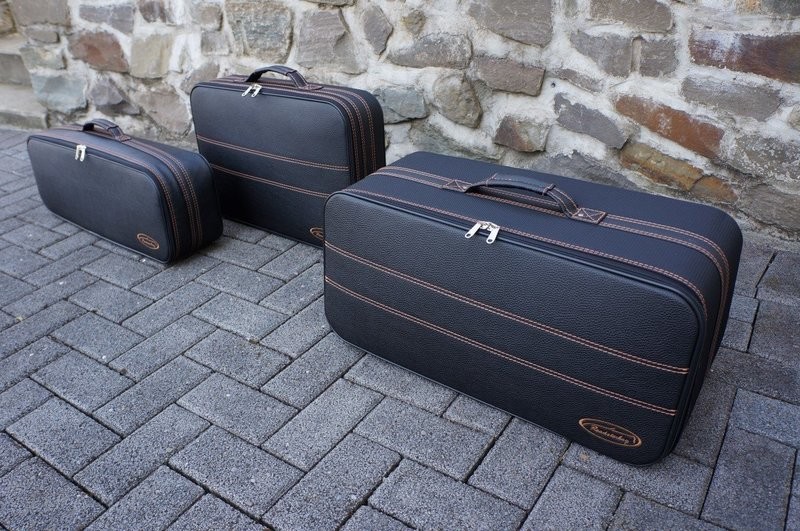 Roadsterbag kofferset Mazda MX-5 ND + RF (mokka stiknaden)