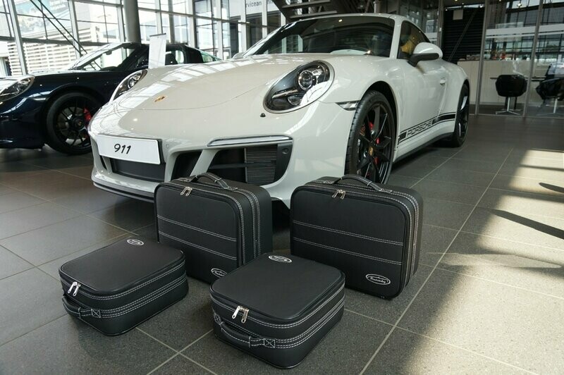 Roadsterbag suitcase set Porsche 991 rear seat (full leather)