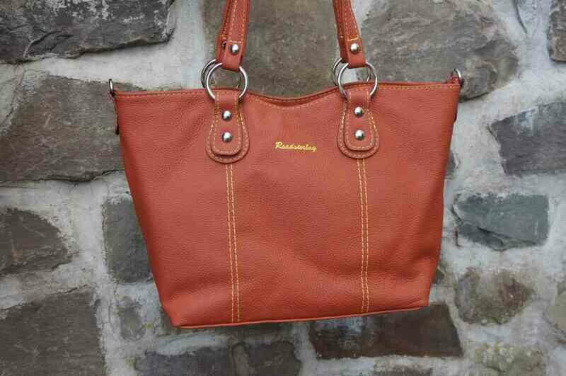 Roadsterbag lederen damestas Cognac