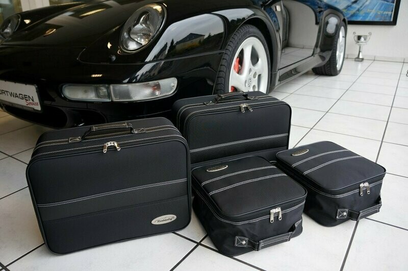 Roadsterbag suitcase set Porsche 993 rear seat (partial leather)