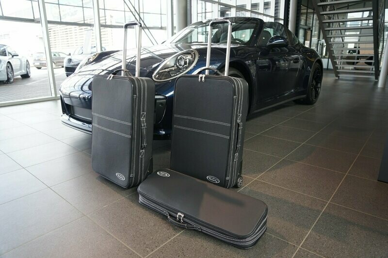 Roadsterbag suitcase set Porsche 991 front Version A (full leather)