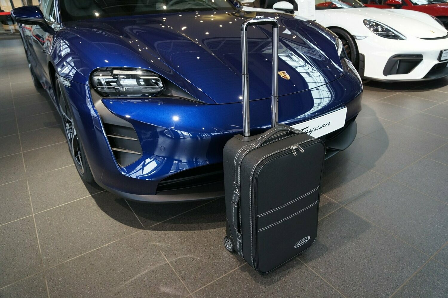 Roadsterbag suitcase Porsche Taycan (also Cross Turismo) front leather/artificial leather