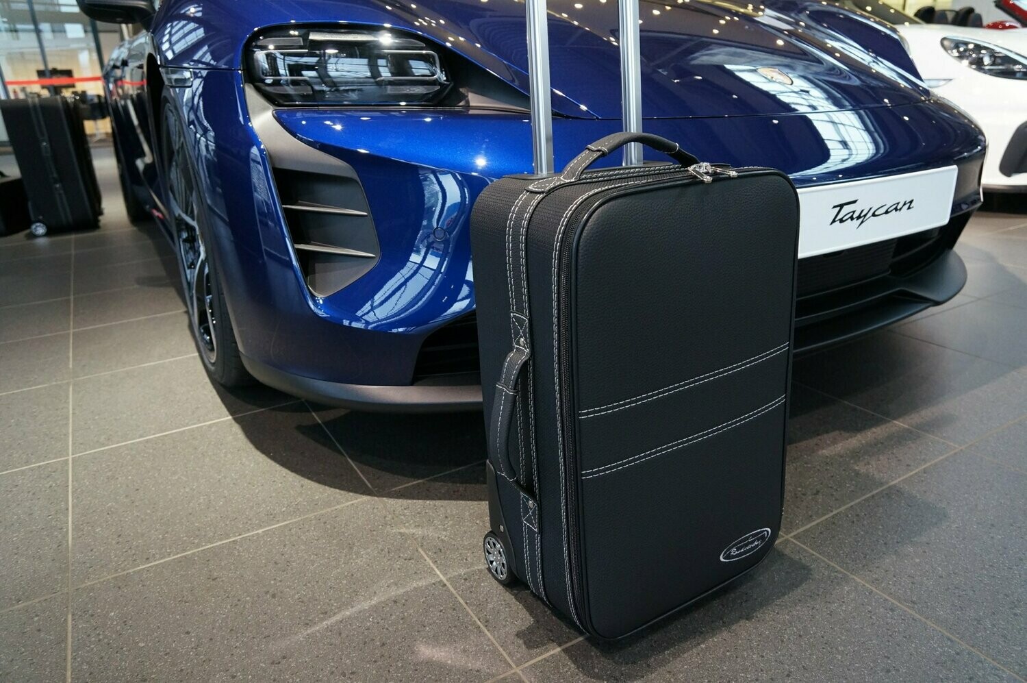 Roadsterbag suitcase Porsche Taycan (also Cross Turismo) front nylon + leather