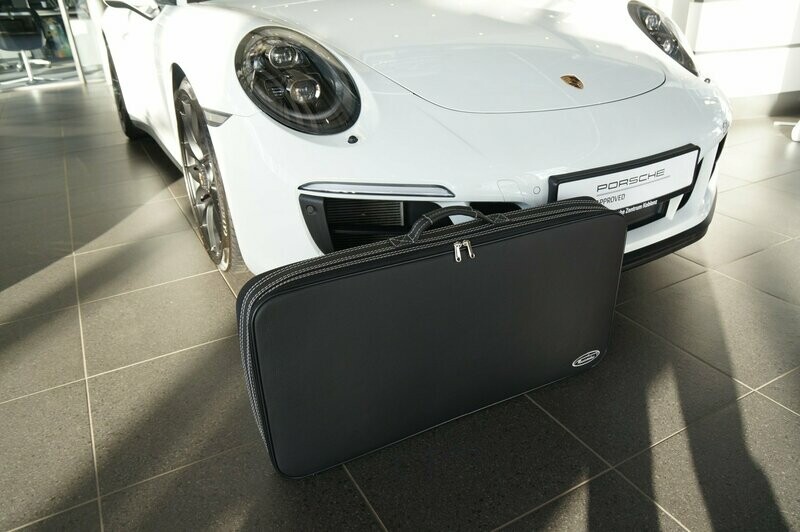 Roadsterbag suitcase Porsche 992 4S and Turbo Coupe parcel shelf (partial leather) 85cm wide