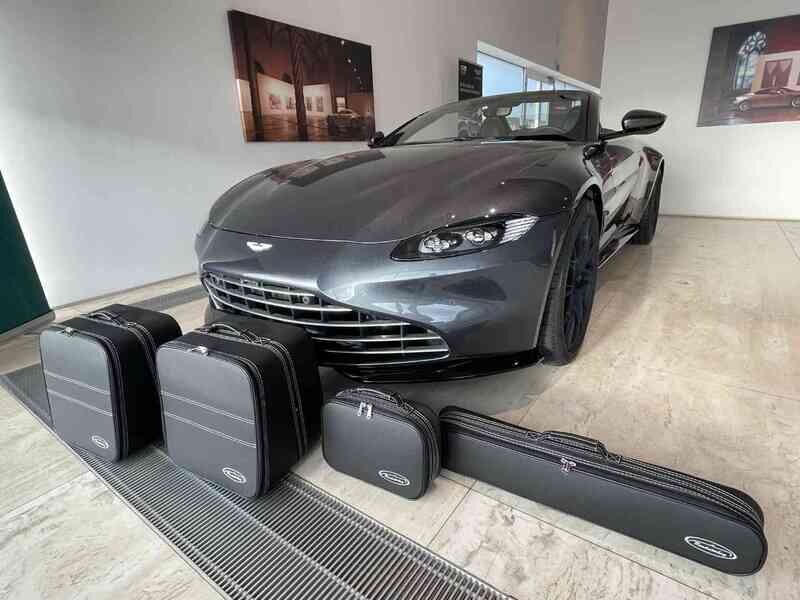 Roadsterbag suitcase set Aston Martin Vantage Volante 2020 4-piece Black leather