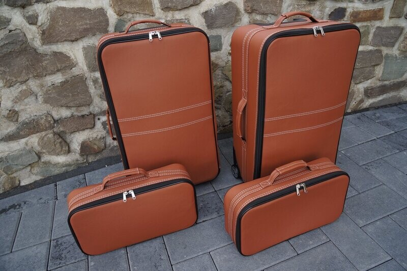 Roadsterbag suitcase set for BMW Z4 (G29) from 2018 LEATHER NATUR