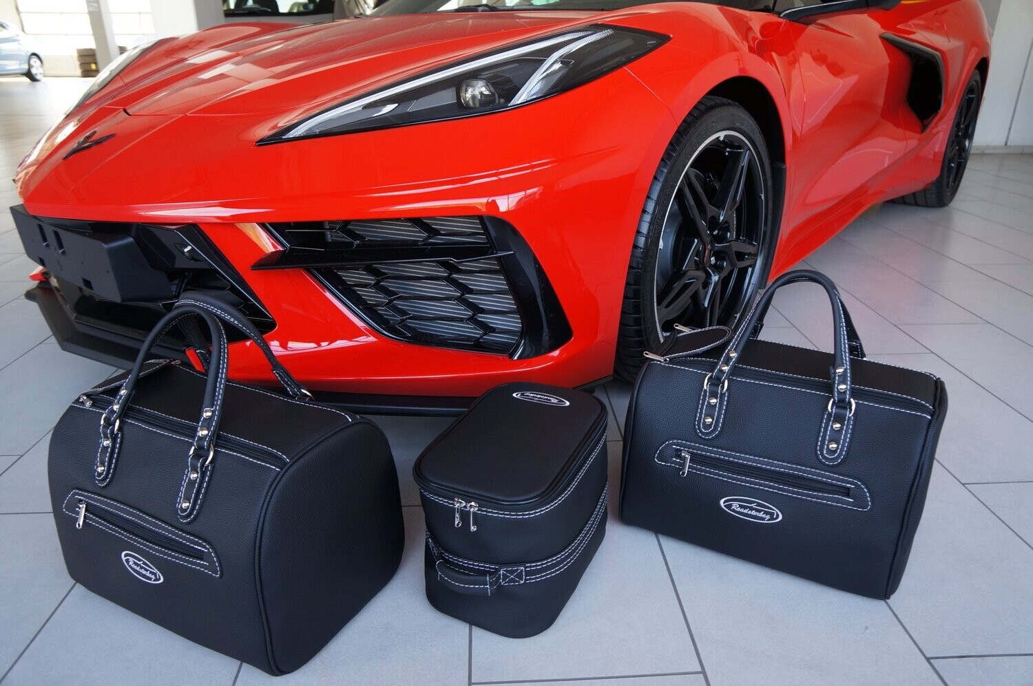Roadsterbag tassenset Chevrolet Corvette C8 achterzijde (EU versie)