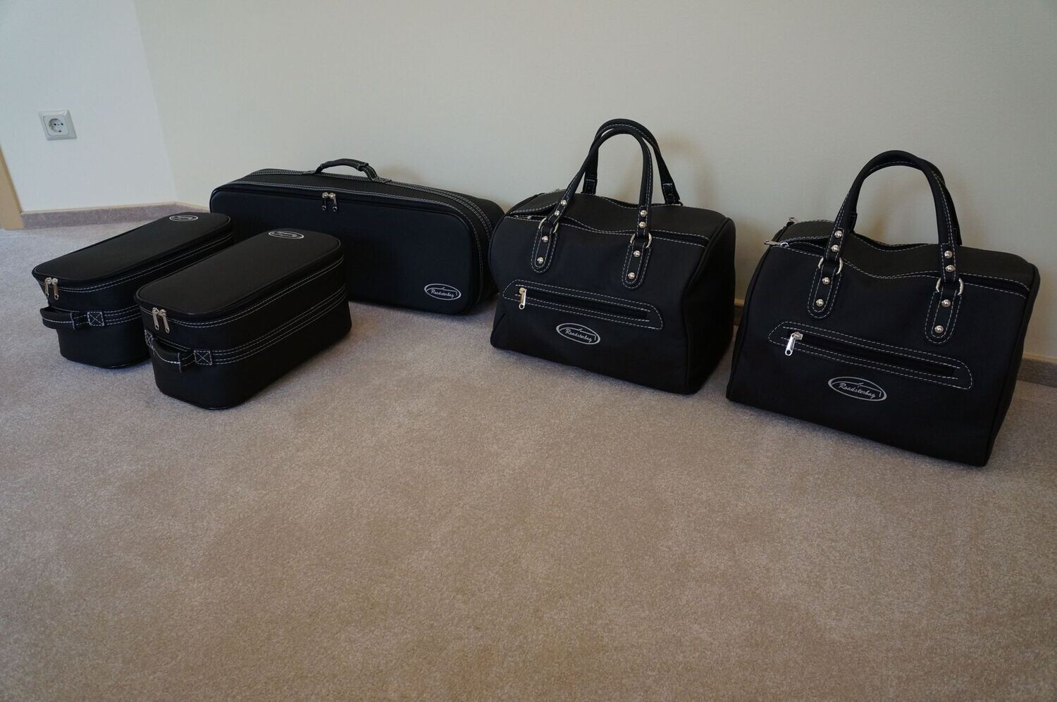 Roadsterbag suitcase set Mercedes AMG SLS Roadster (R197) 5-piece leather