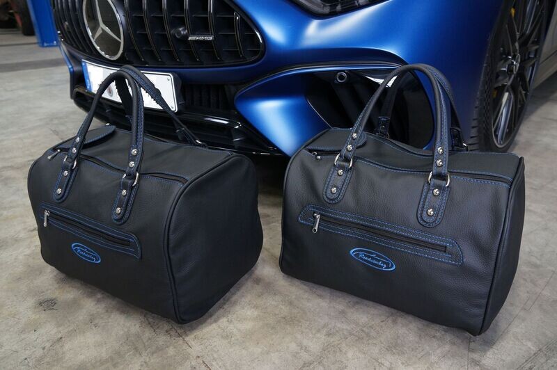 Roadsterbag rear seat bag set Mercedes SL R232 leather