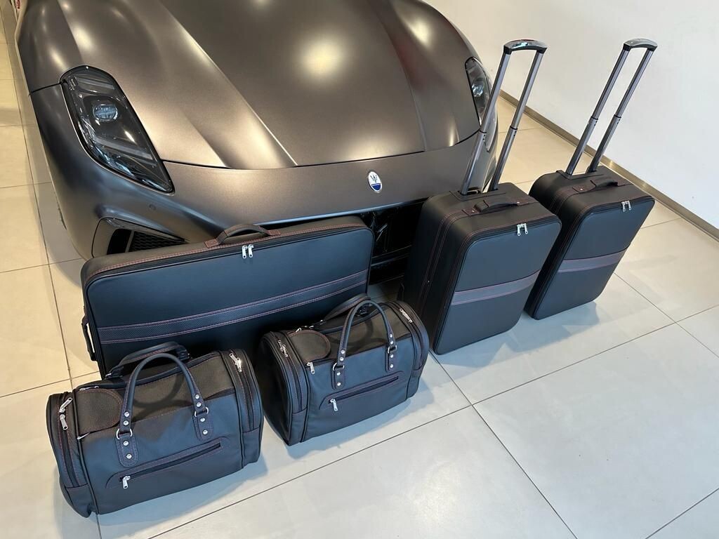 Roadsterbag kofferset Maserati GranTurismo 5-pcs Leder Nero 2023-