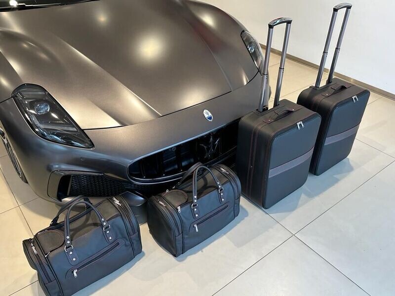Roadsterbag kofferset Maserati GranTurismo 4-pcs Leder Nero 2023-