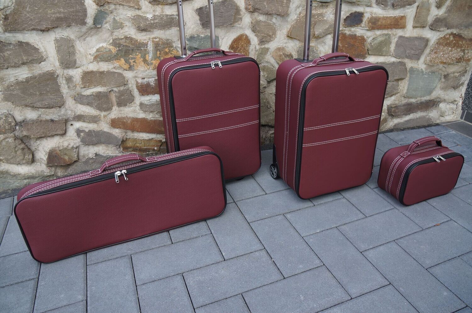 Roadsterbag suitcase set Ferrari 812 GTS-Bordeaux