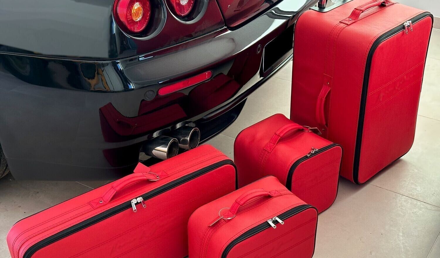Roadsterbag suitcase set Ferrari 612 Scaglietti Edition Red