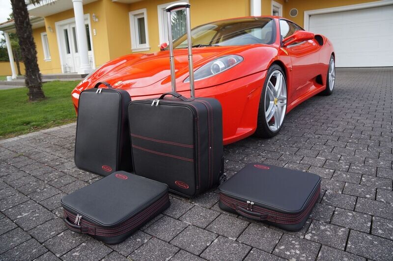 Roadsterbag suitcase set Ferrari F430 Coupe and Spider (Red seam)