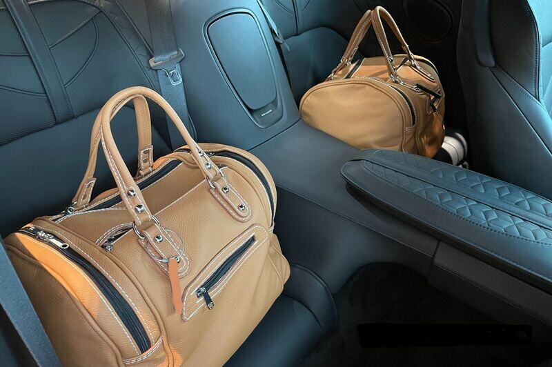 Roadsterbag bag set Aston Martin DB11 Coupe 2-piece Sabbia leather