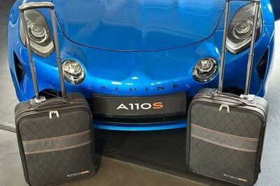 Roadsterbag kofferset Alpine A110 voorzijde 2-dlg