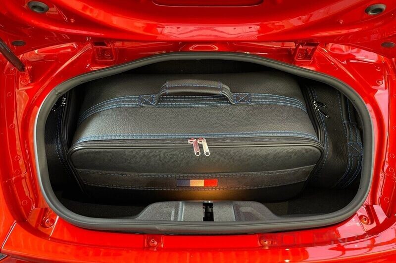 Roadsterbag suitcase set Alpine A110 rear 3-piece leather Black