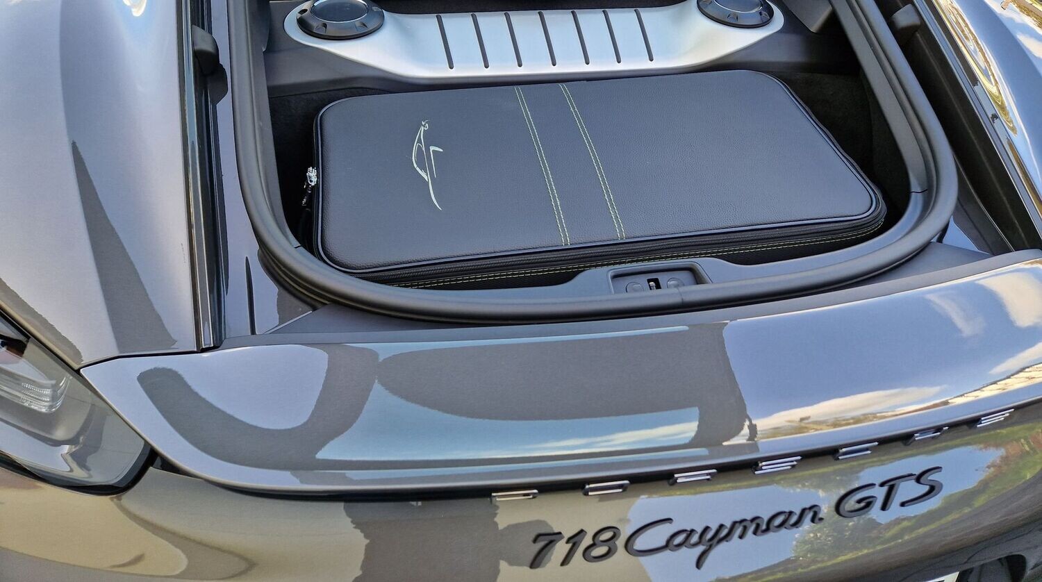 Roadsterbag suitcase Porsche Cayman 981 rear + Logo